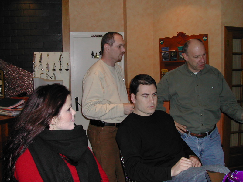 Rachel L, Willi, Dan, Karl at Cheval Rouge
