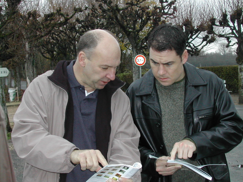 Karl and Dan planning route