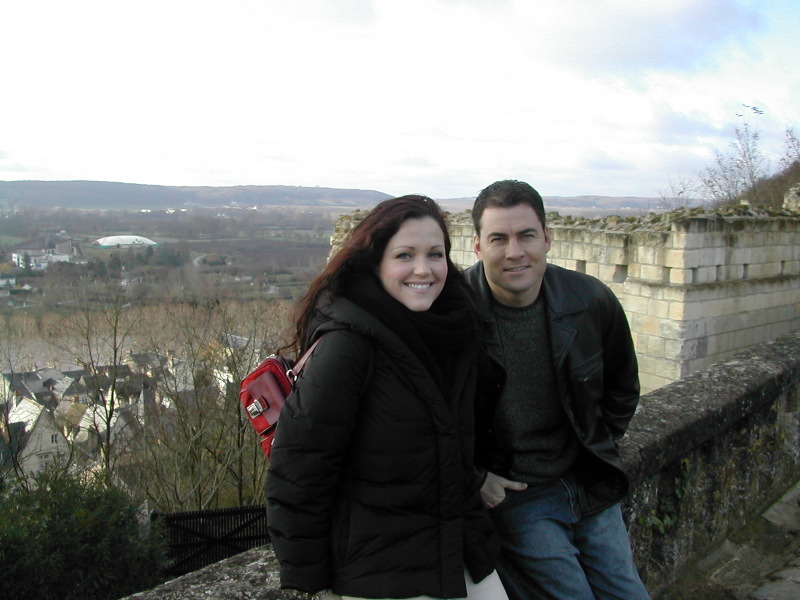 Rachel L & Dan at Chinon