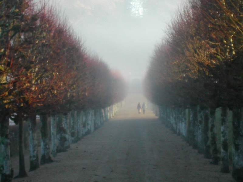 Villandry path - Marsha and Sheila